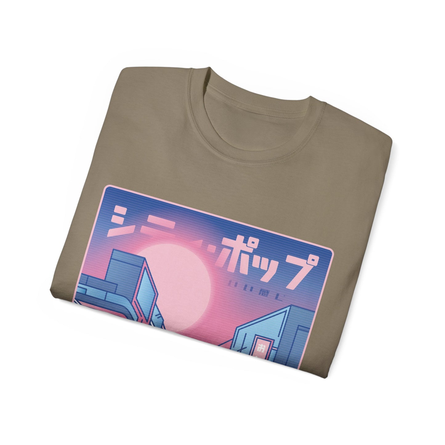 Womens Vaporwave City Tee