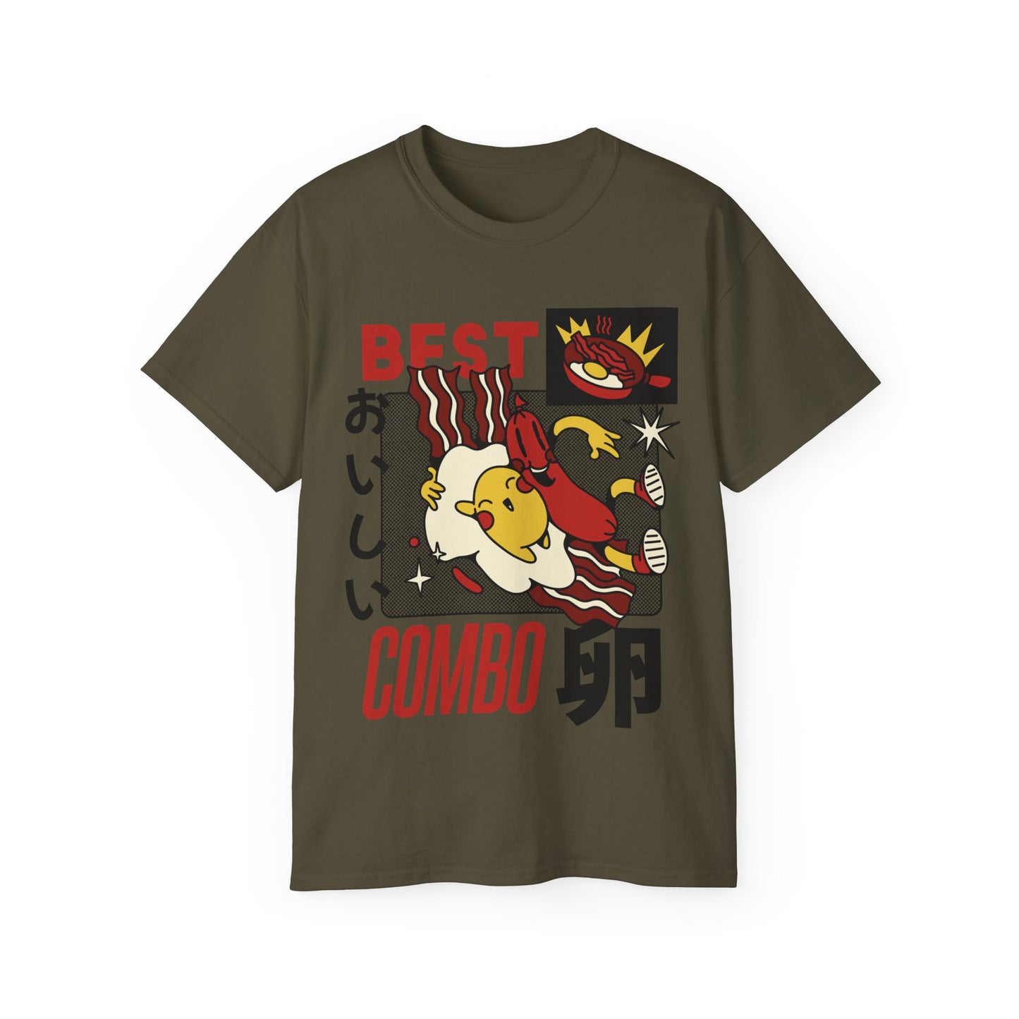 Womens Cartoon Breakfast Tee