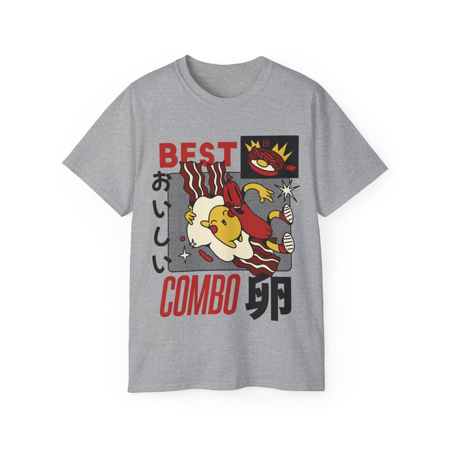 Womens Cartoon Breakfast Tee