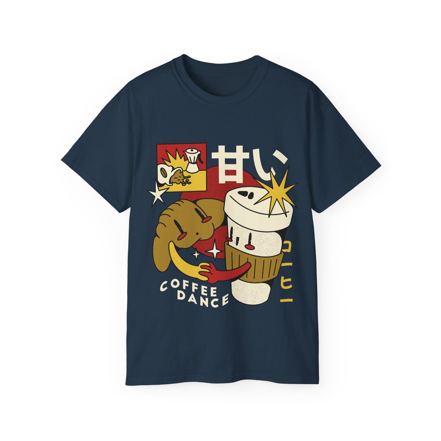 Womens Cartoon Croissant Tee