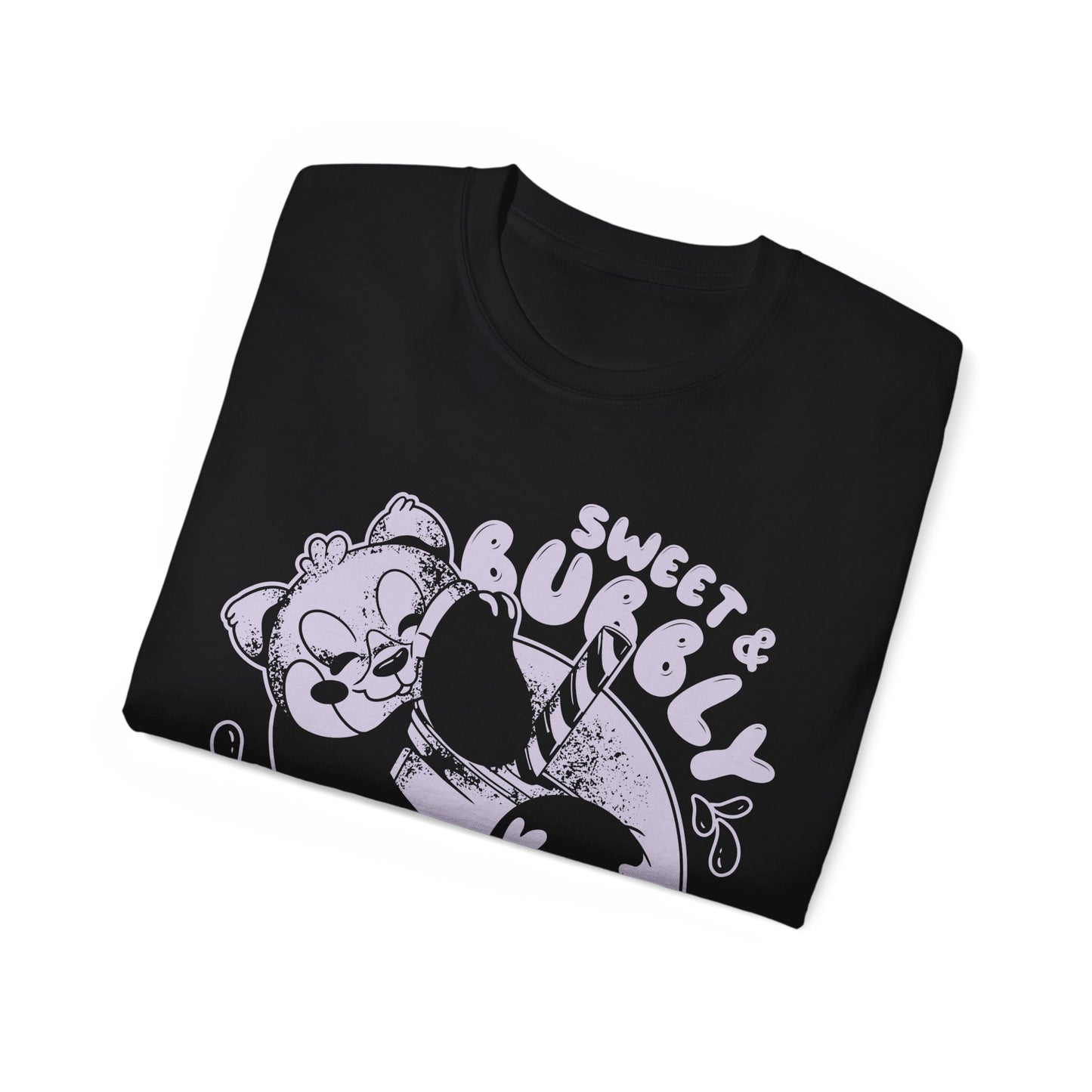 Womens Red Panda Bubble Tea Tee