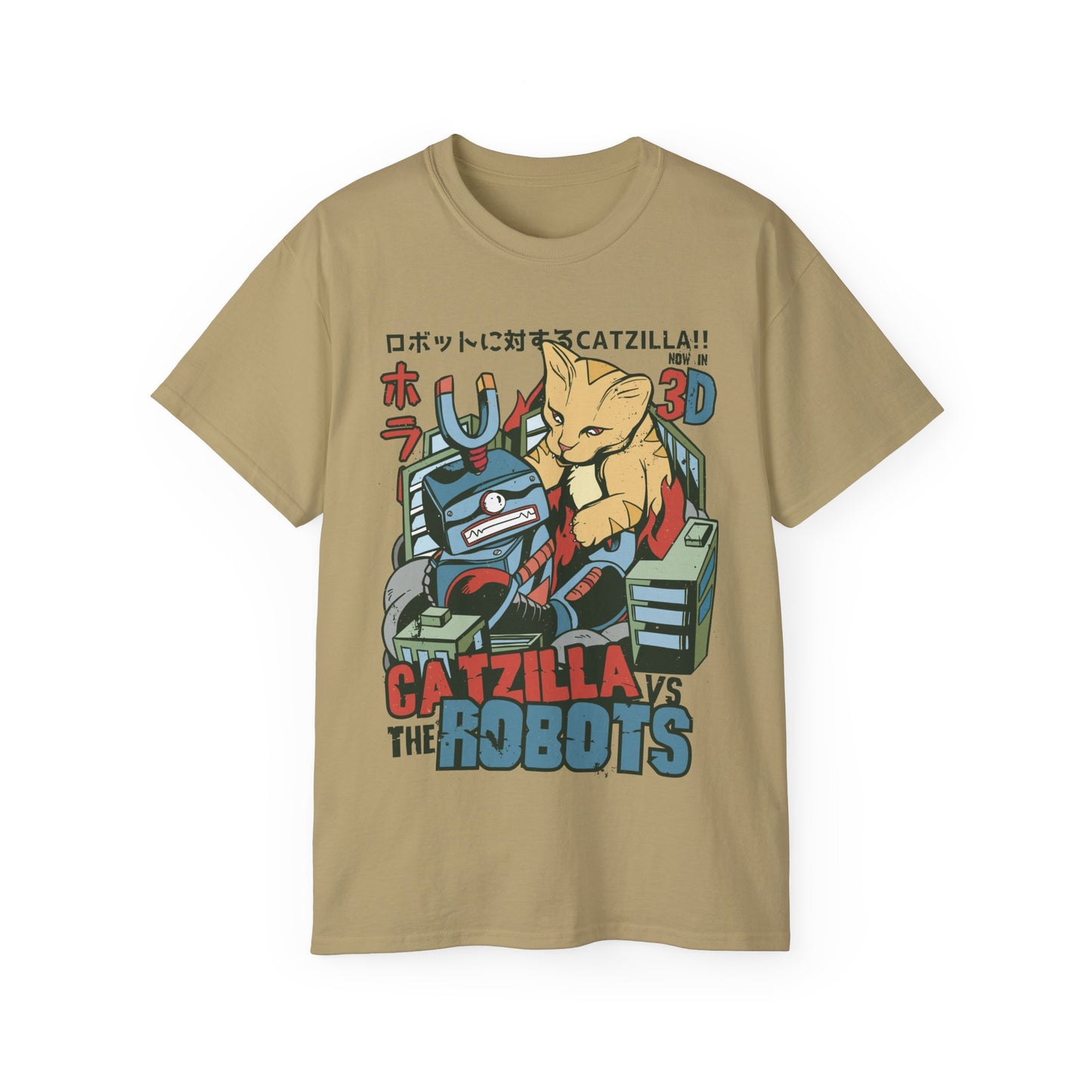 Womens Godzilla Cat Tee