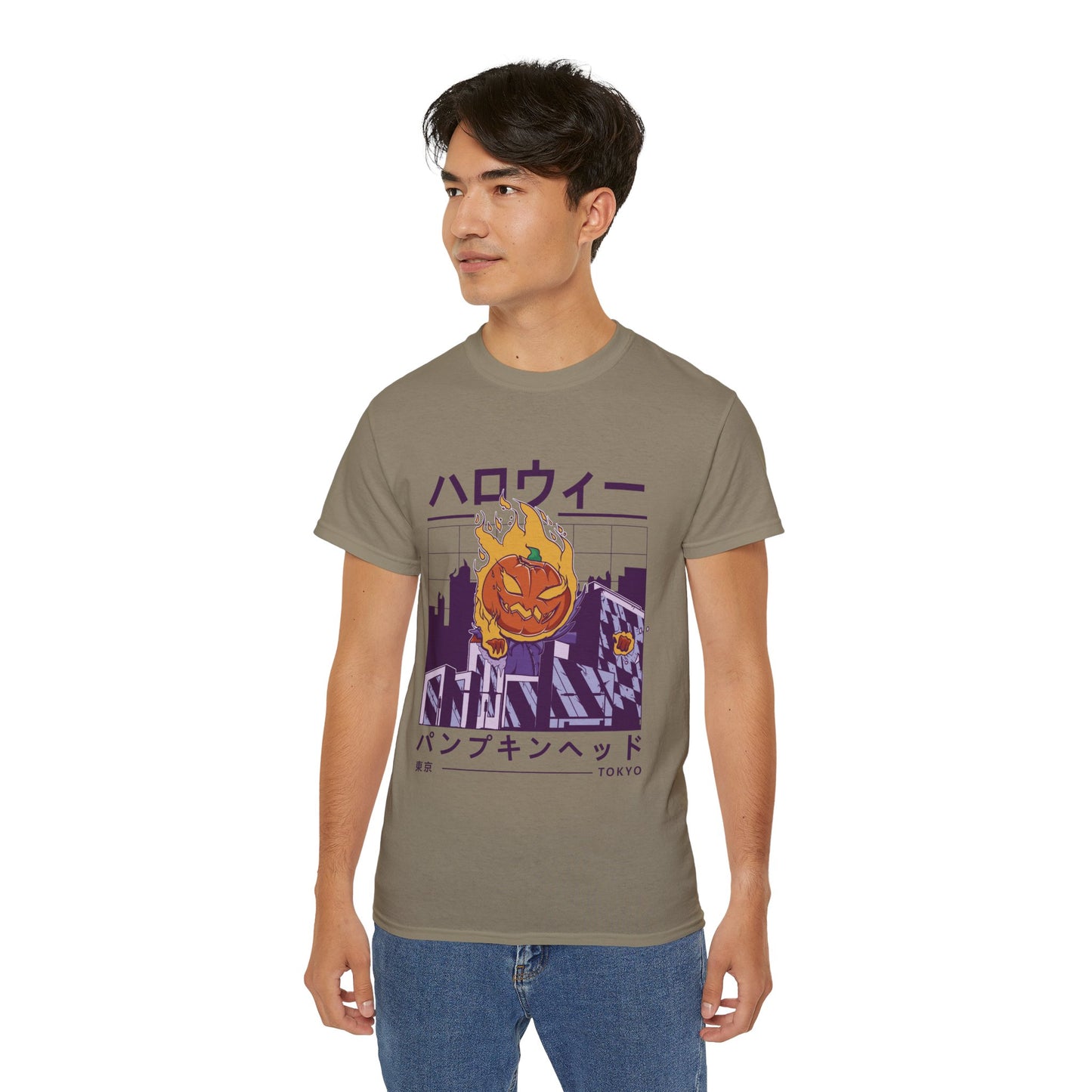 Mens Vaporwave Pumpkin Tee