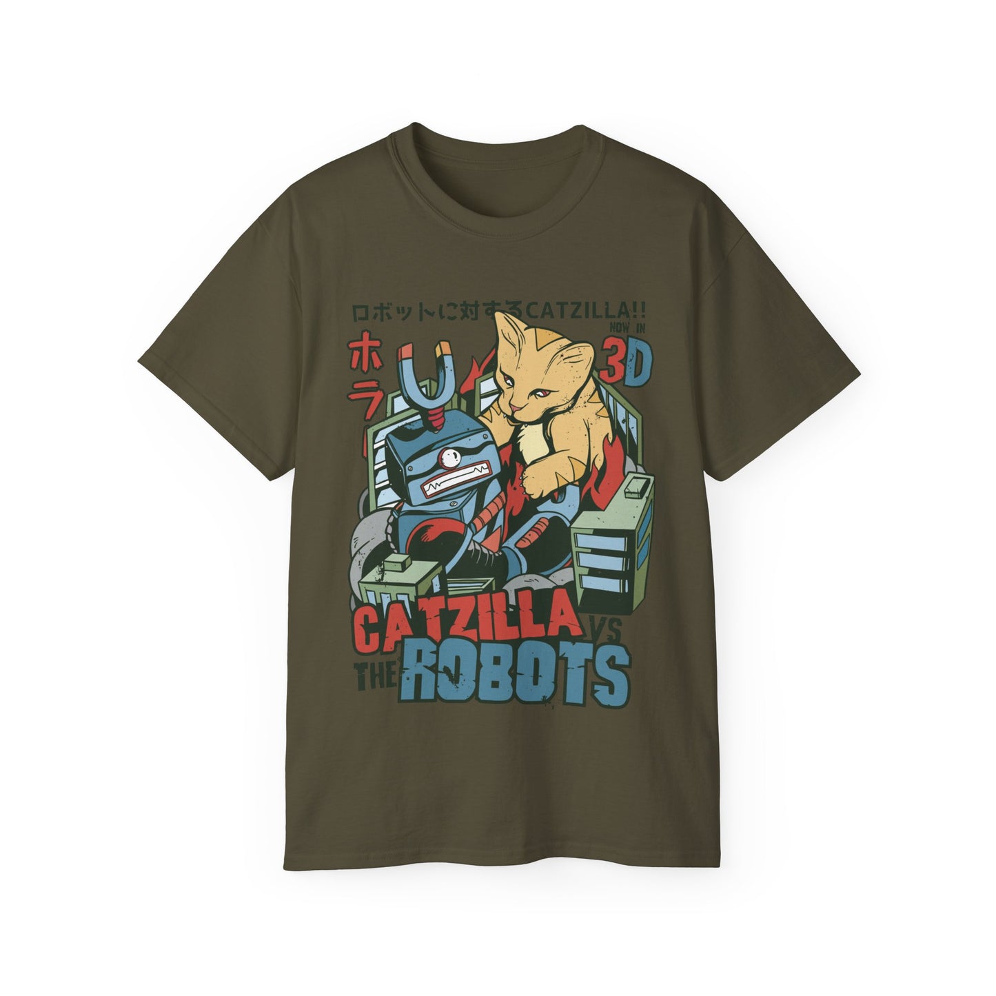 Womens Godzilla Cat Tee