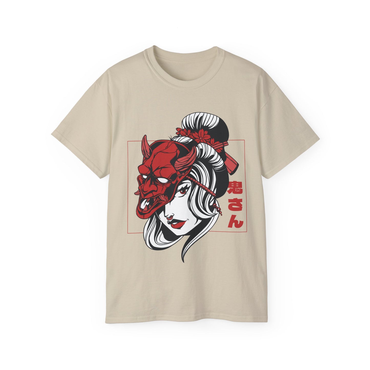 Mens Demon Mask Girl Tee