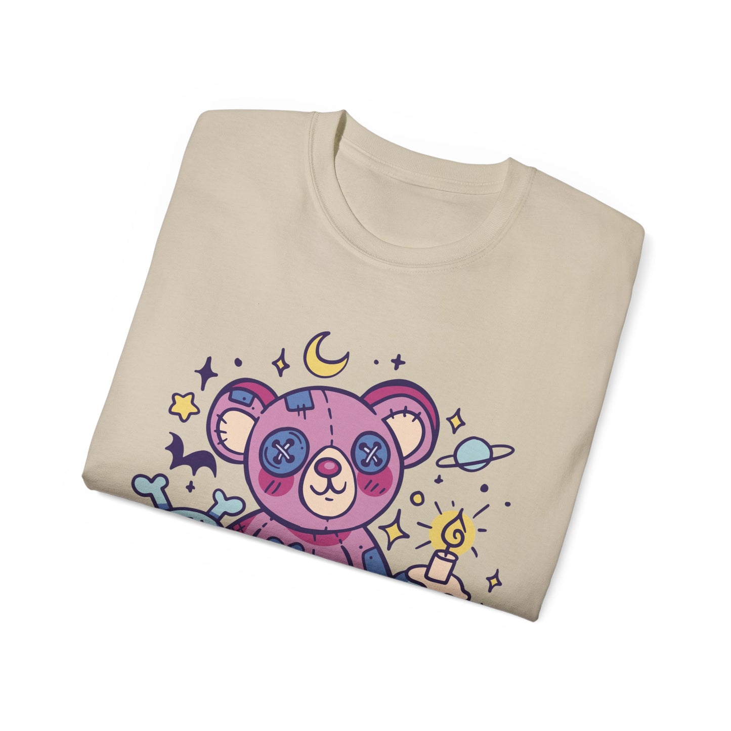 Womens Kawaii Goth Teddy Tee