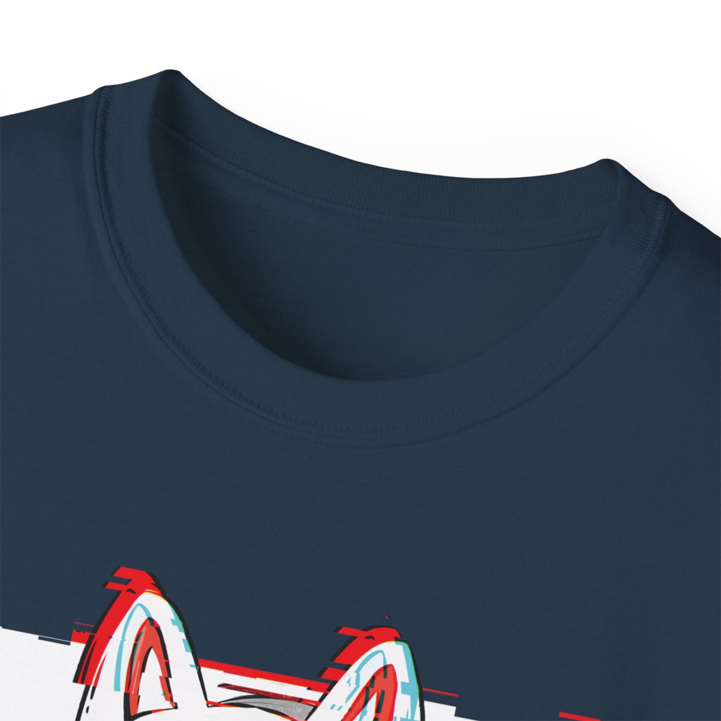 Womens Kitsune Mask Glitch Tee