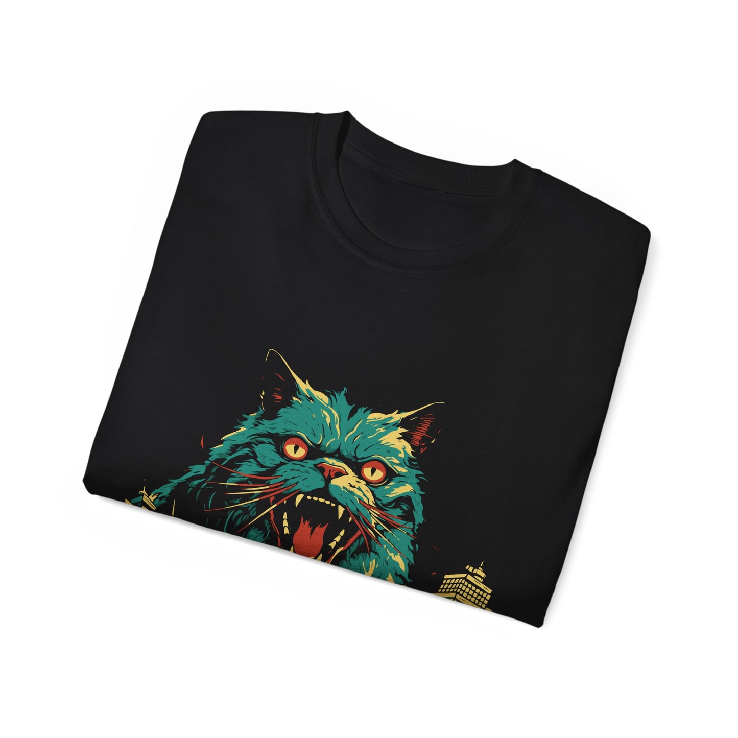 Womens Cat Kaiju Tee