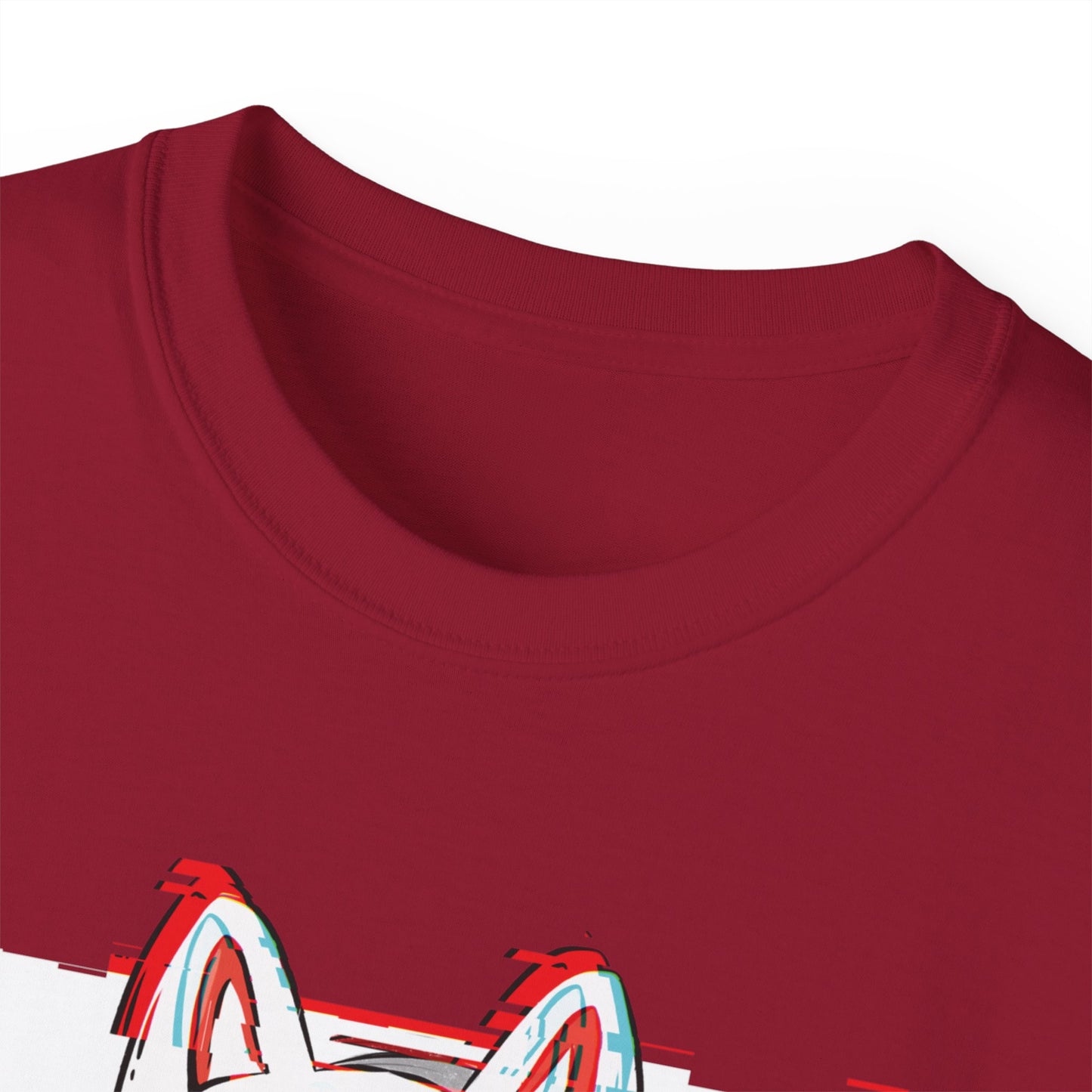 Womens Kitsune Mask Glitch Tee
