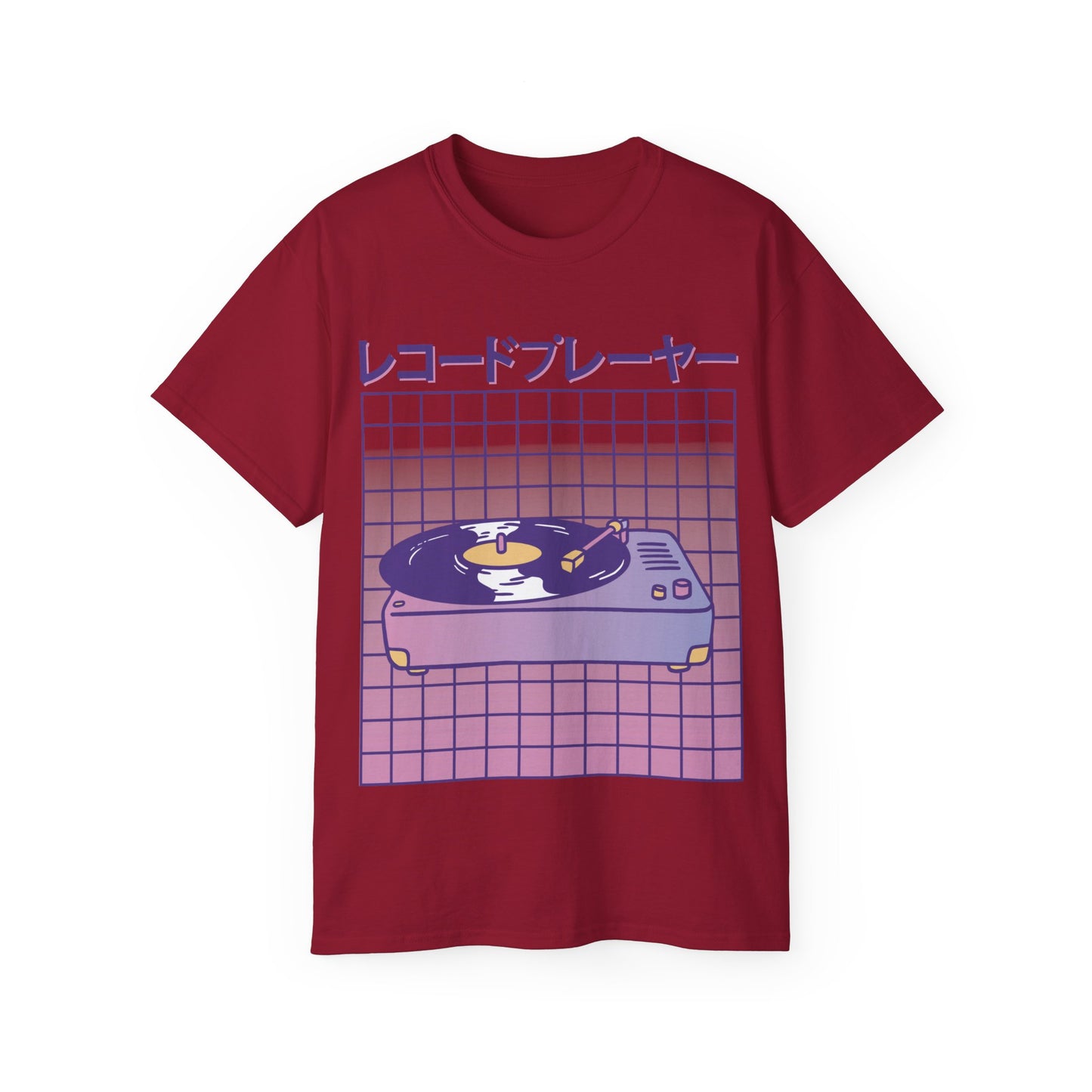 Womens Vaporwave Turntable Tee