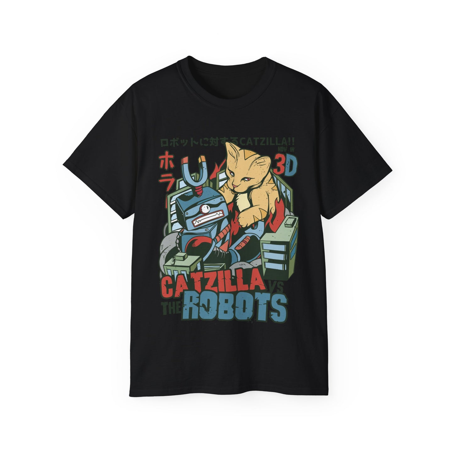 Womens Godzilla Cat Tee