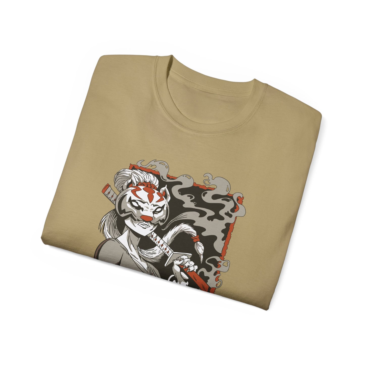 Womens Samurai Mask Girl Tee