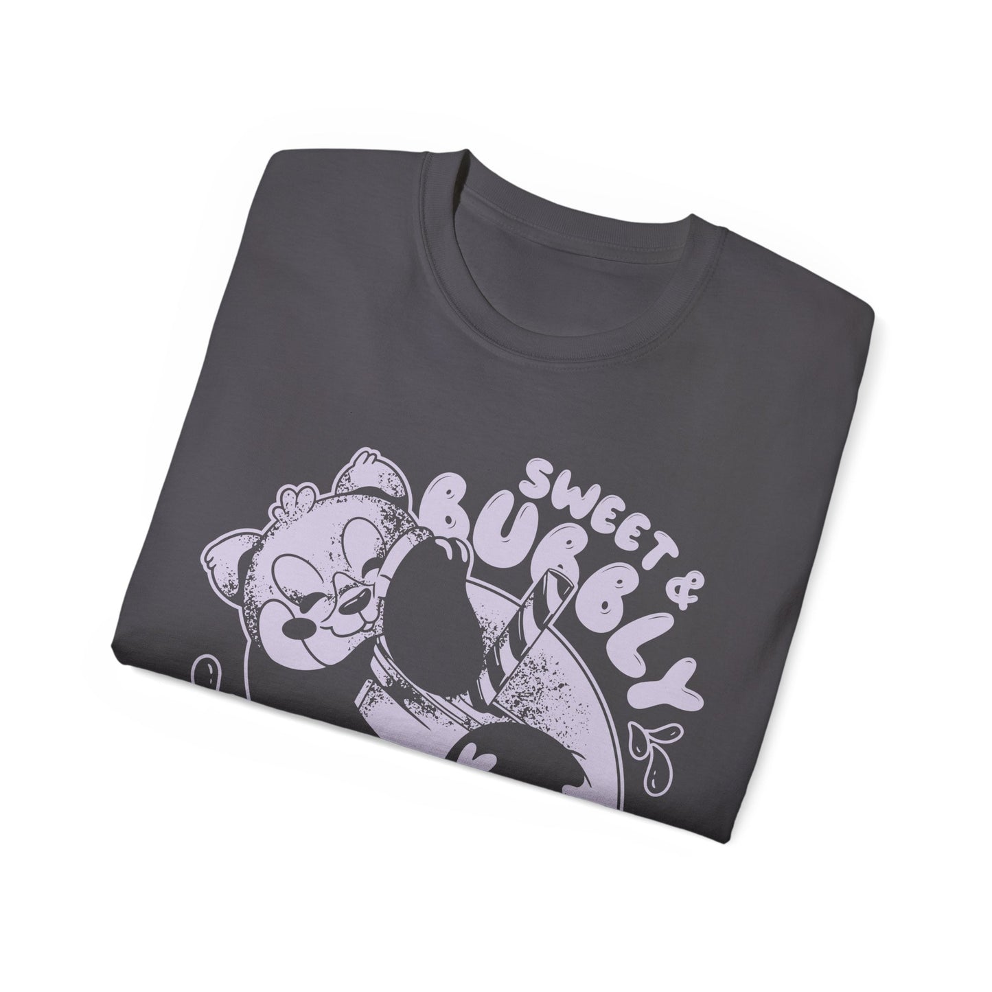 Womens Red Panda Bubble Tea Tee