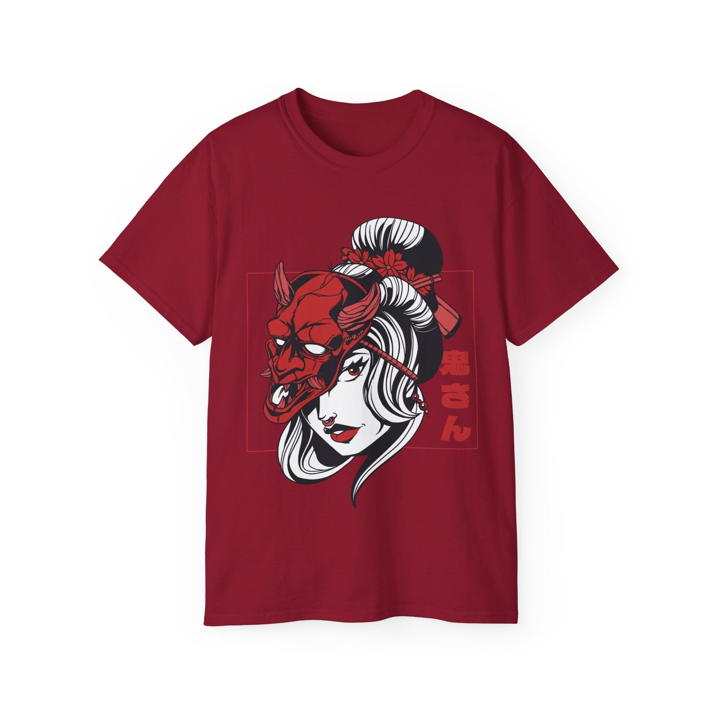 Mens Demon Mask Girl Tee