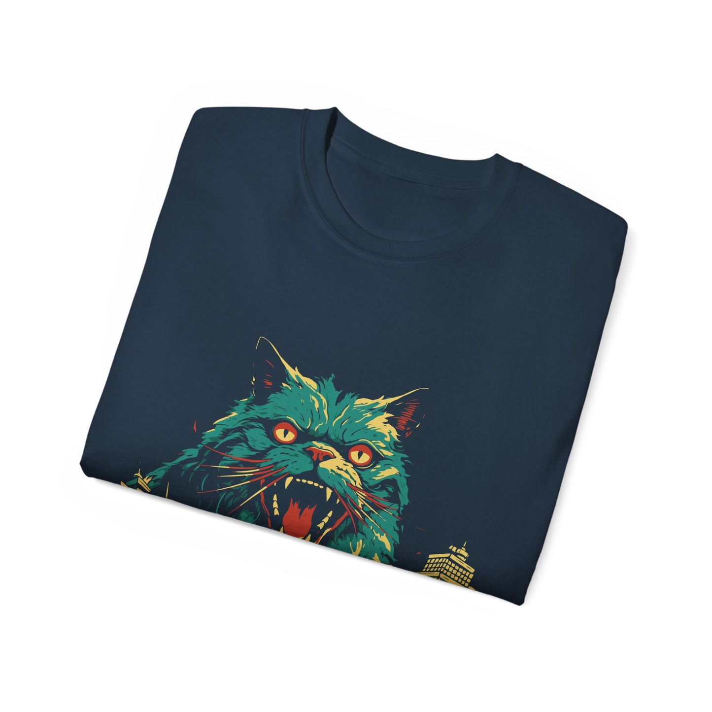 Womens Cat Kaiju Tee