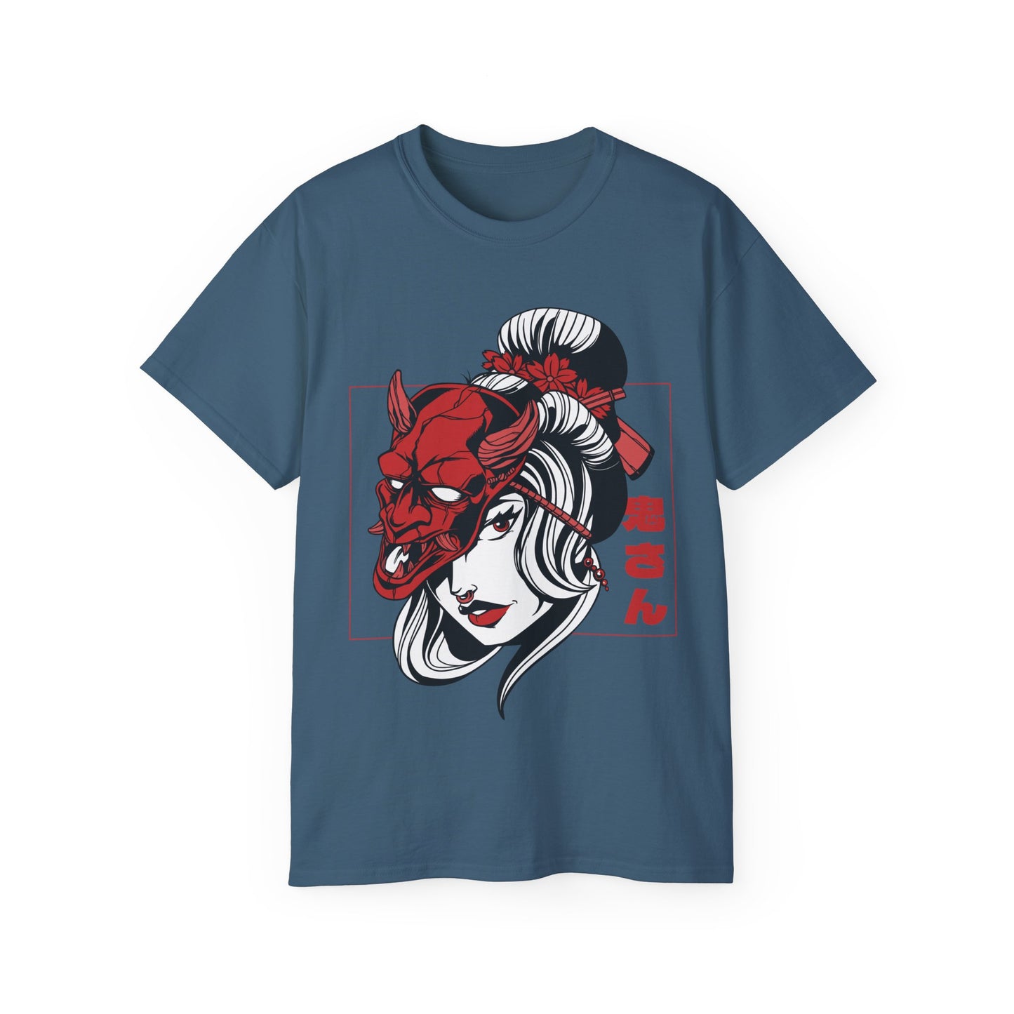 Mens Demon Mask Girl Tee