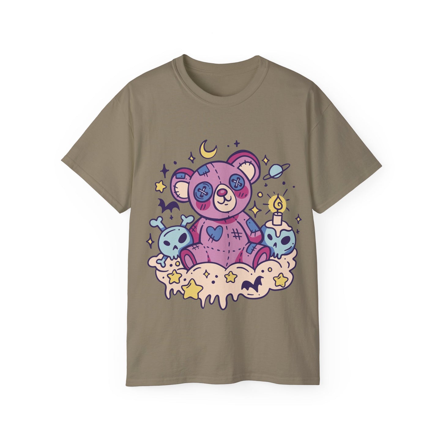 Womens Kawaii Goth Teddy Tee