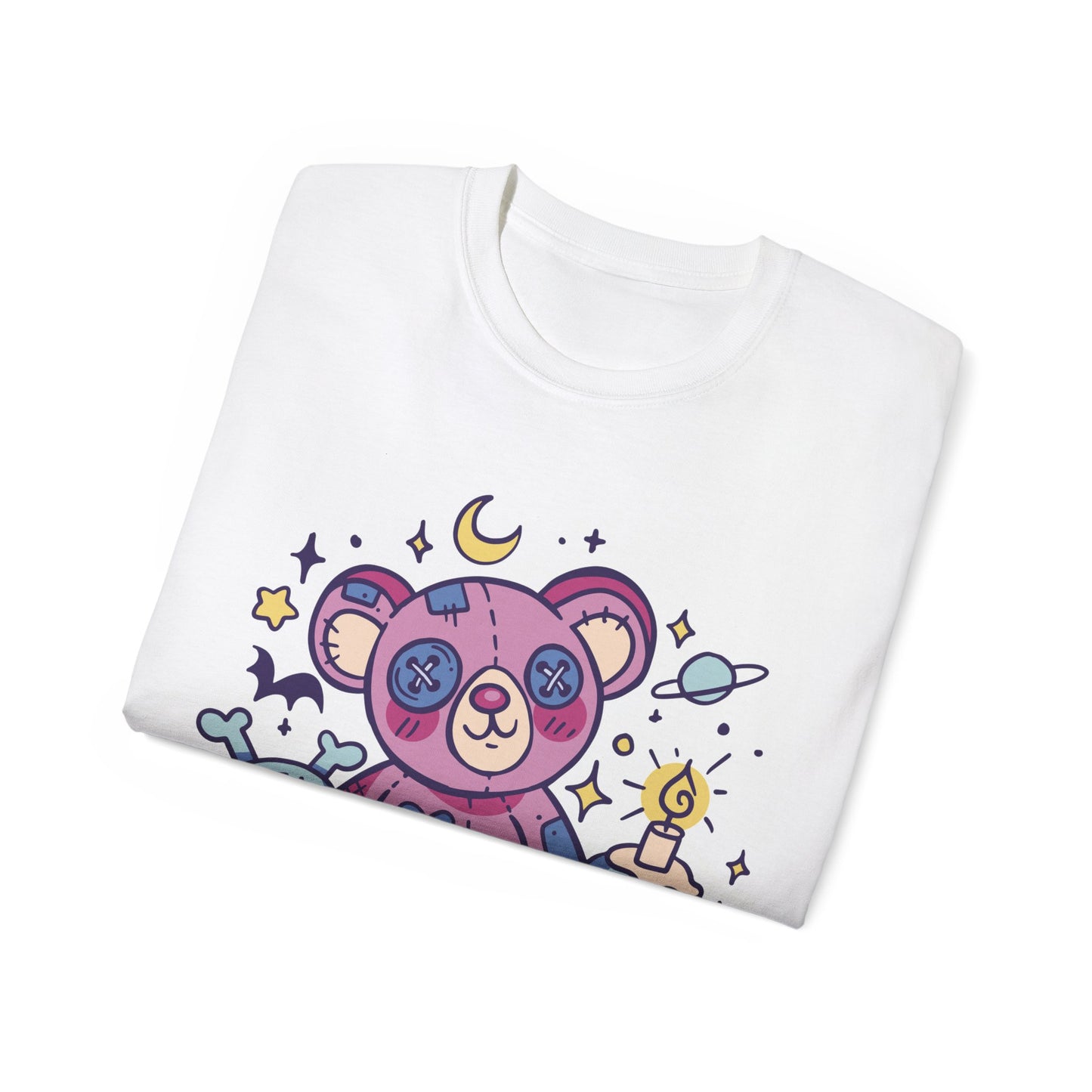Womens Kawaii Goth Teddy Tee