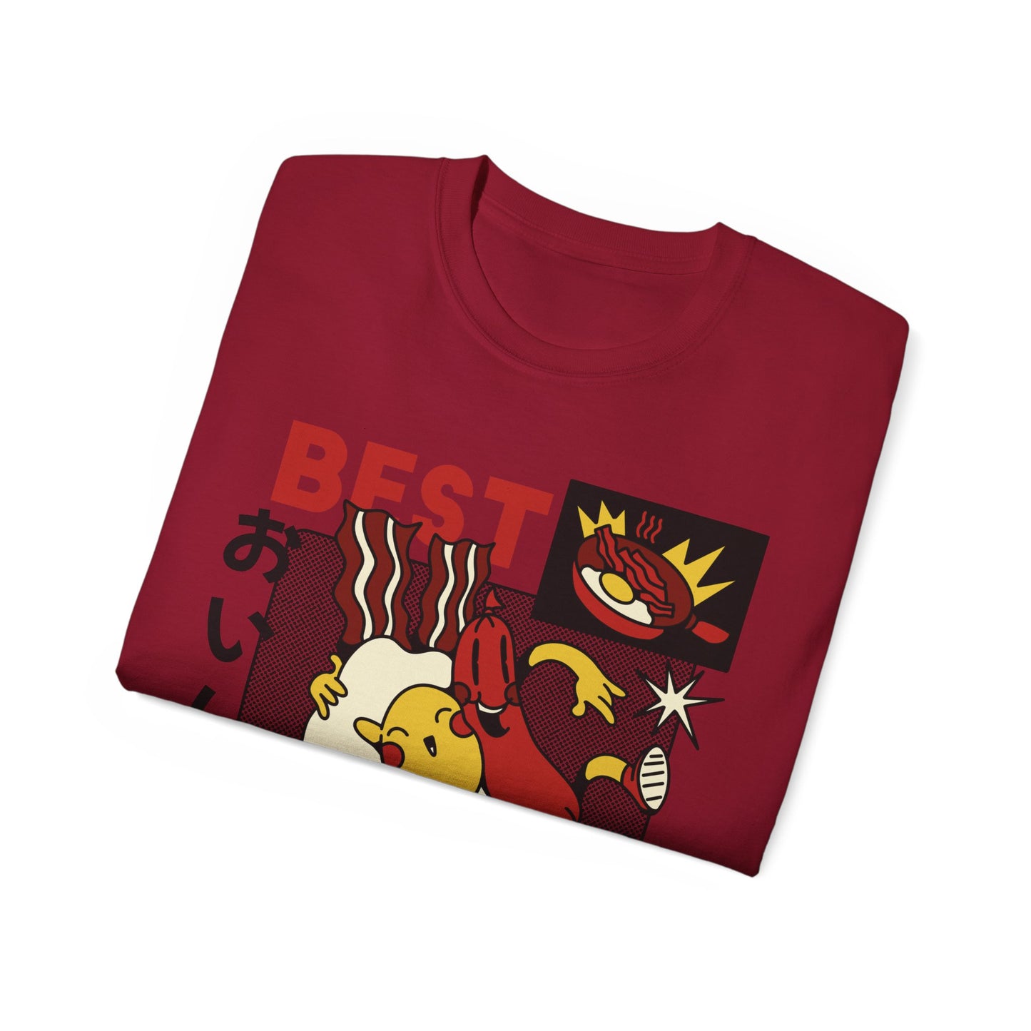 Womens Cartoon Breakfast Tee