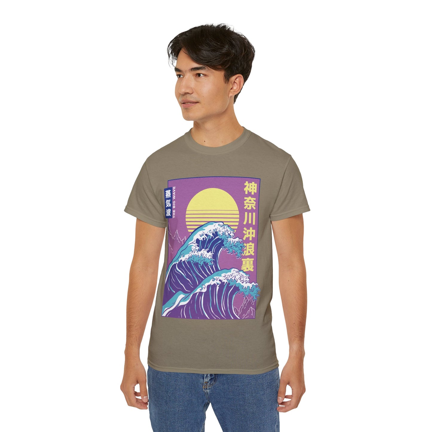 Mens Vaporwave Wave Tee