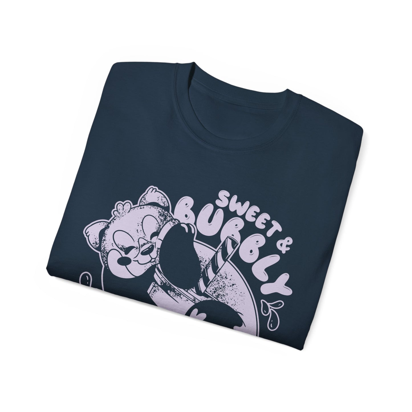 Womens Red Panda Bubble Tea Tee
