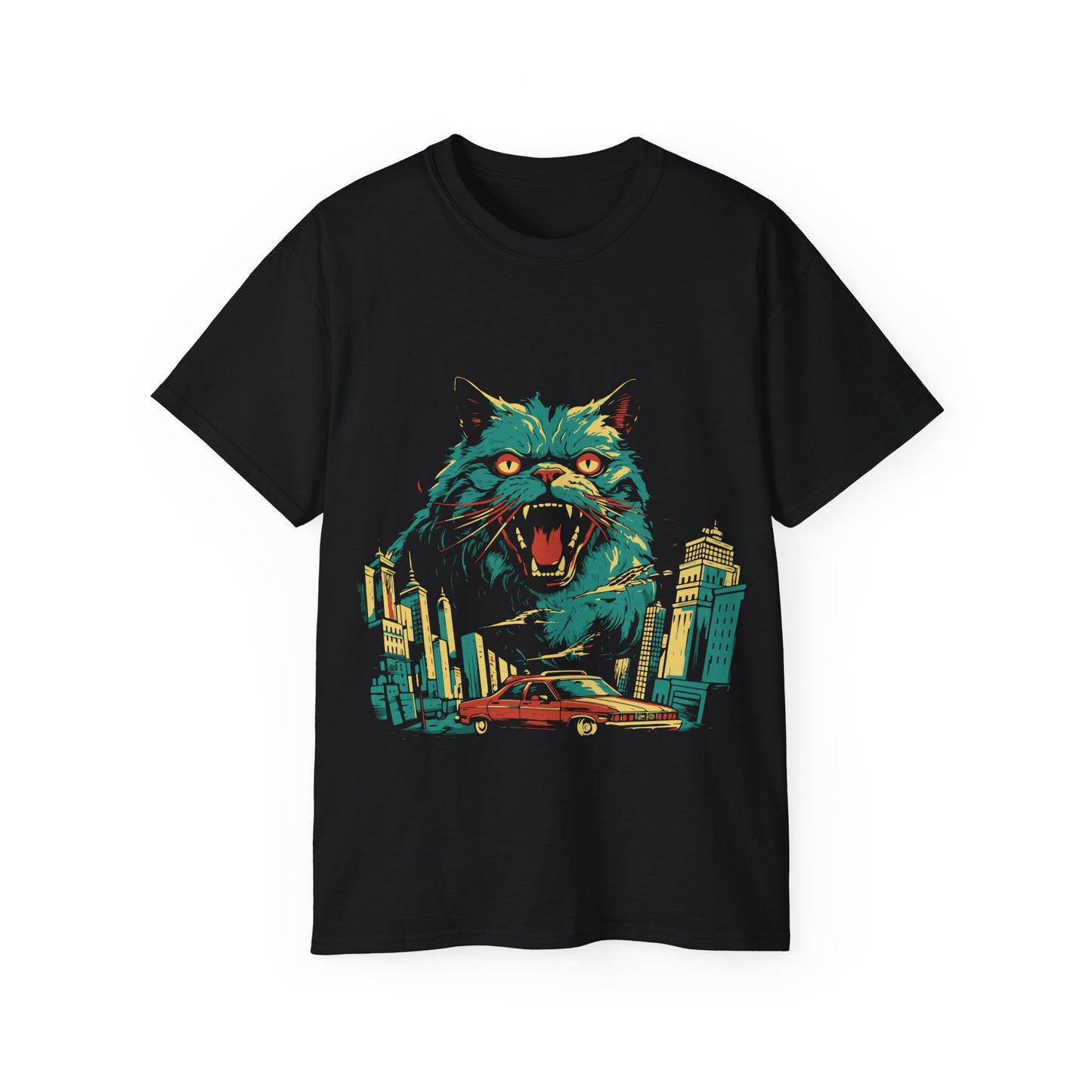 Womens Cat Kaiju Tee