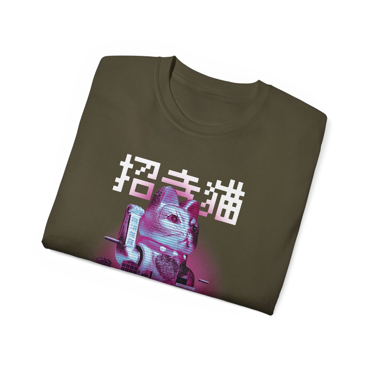 Womens Maneki Neko Floating Island Tee