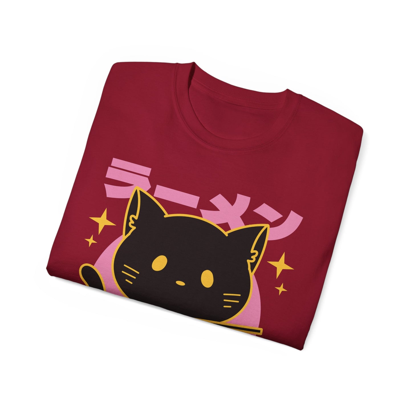 Womens Black Cat Ramen Tee