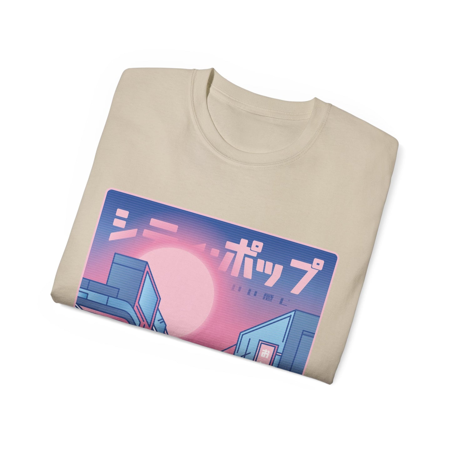 Womens Vaporwave City Tee