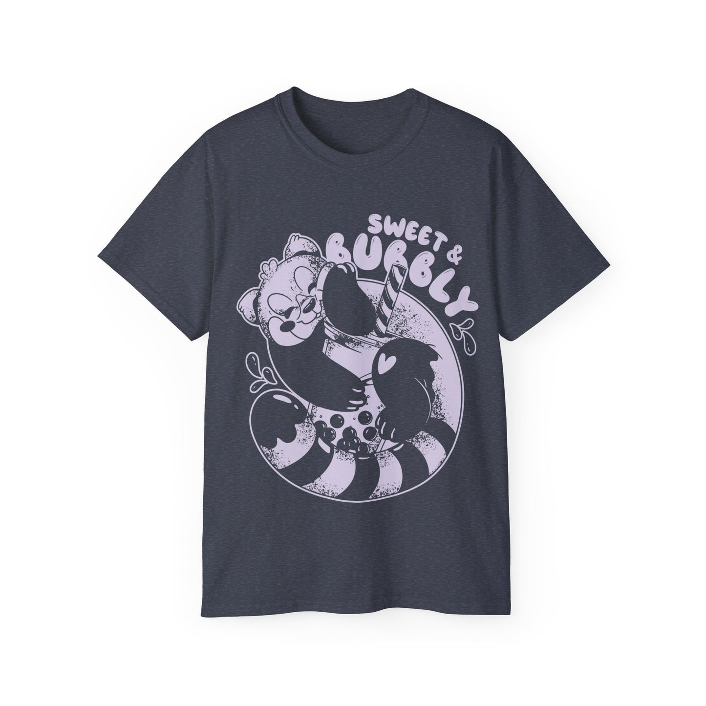 Womens Red Panda Bubble Tea Tee