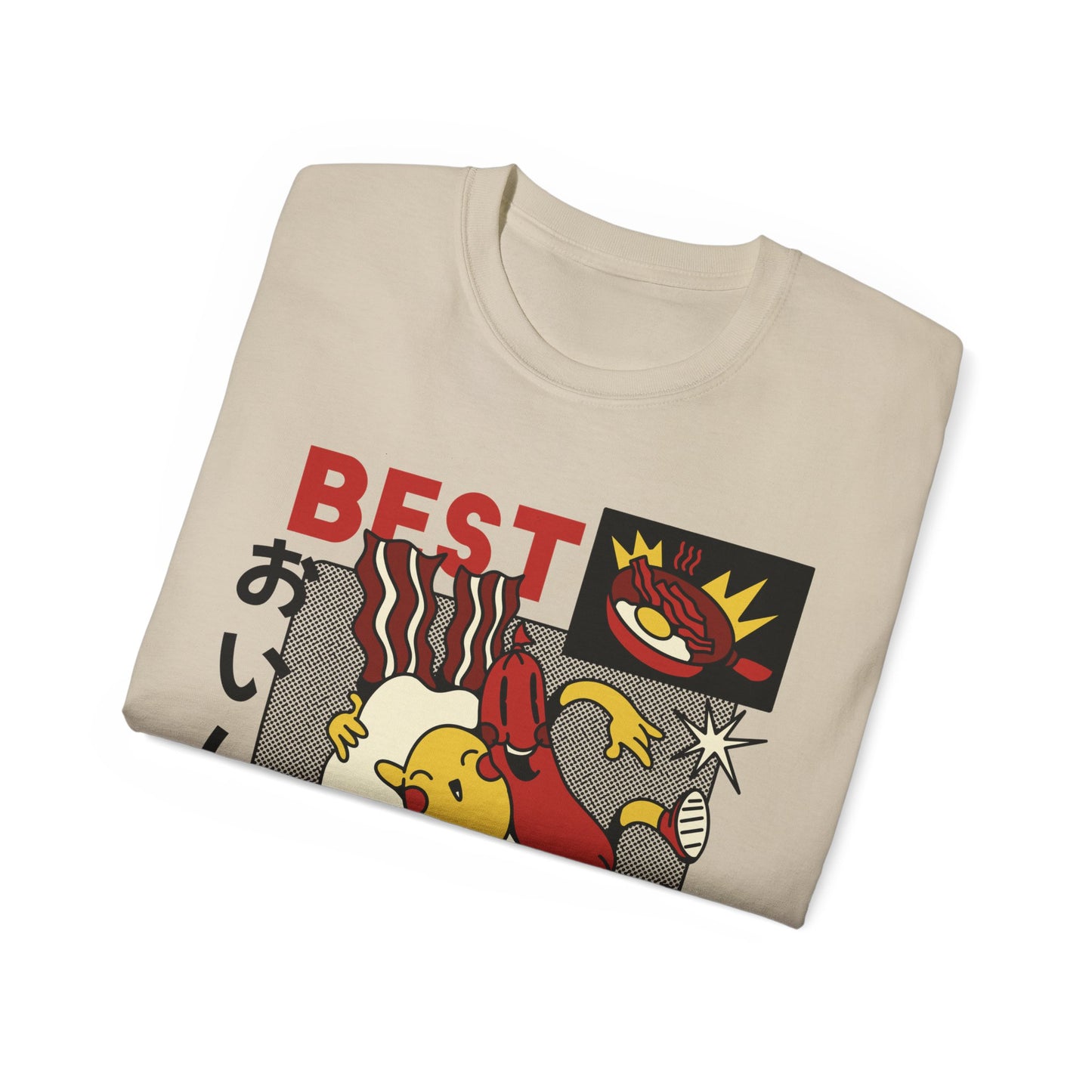 Womens Cartoon Breakfast Tee