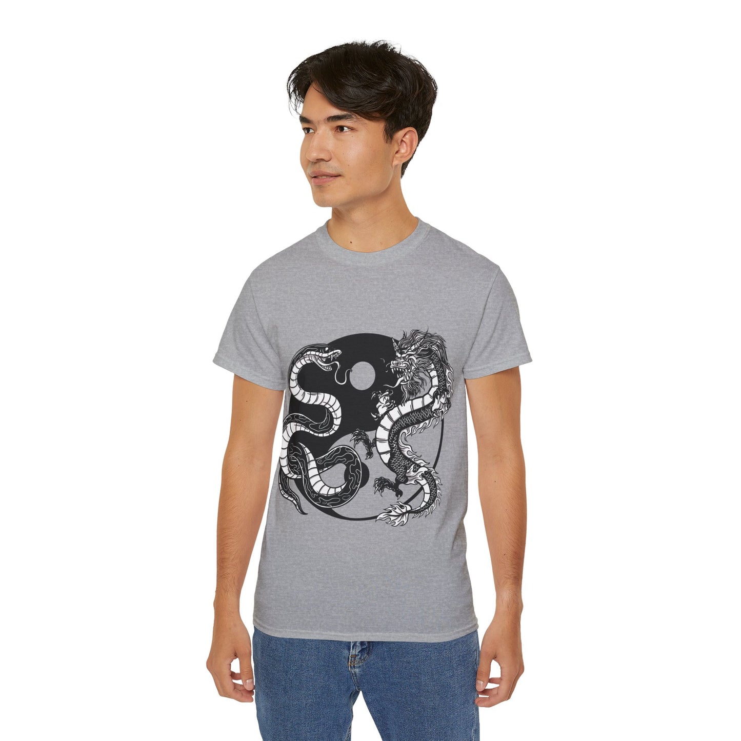 Mens Yin Yang Dragon Tee