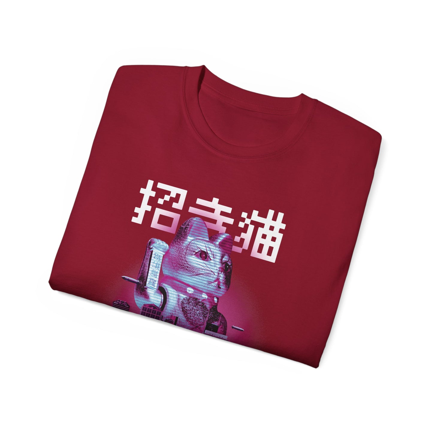 Womens Maneki Neko Floating Island Tee