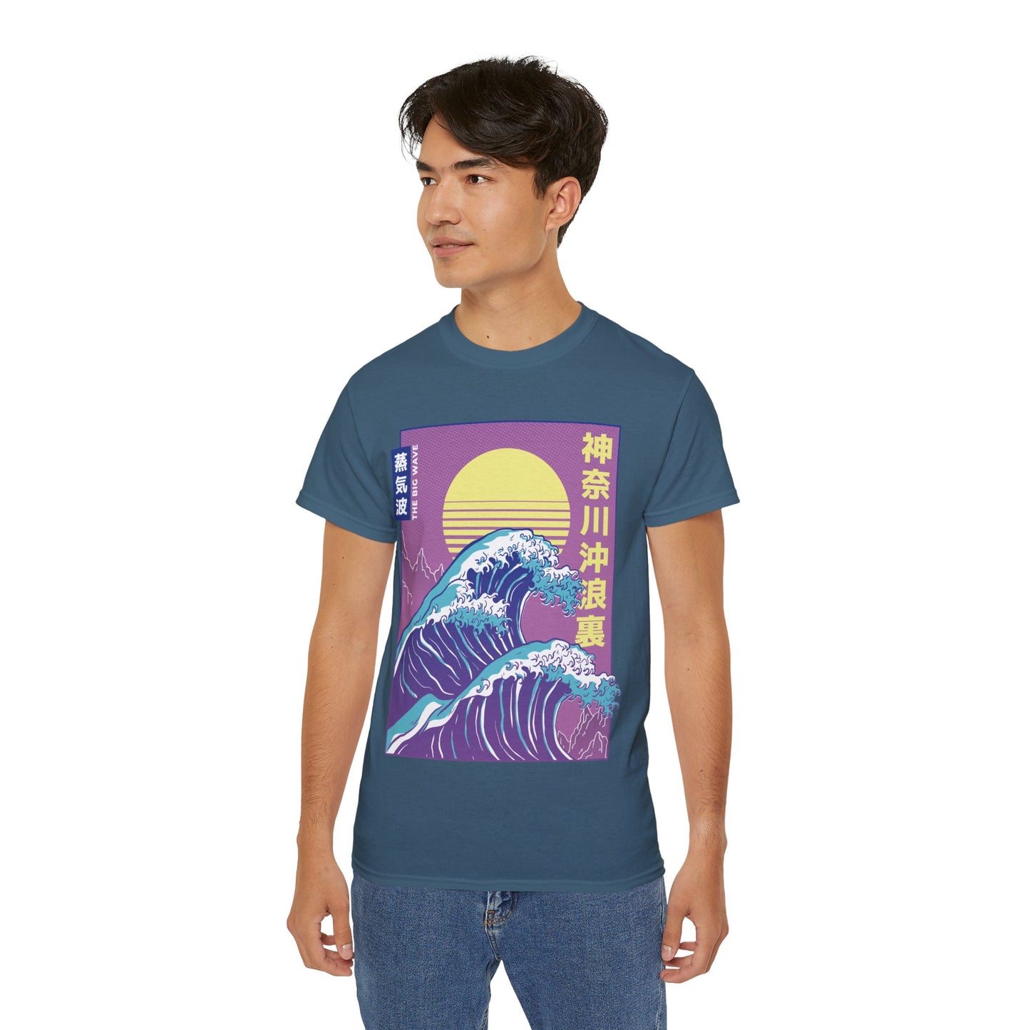 Mens Vaporwave Wave Tee