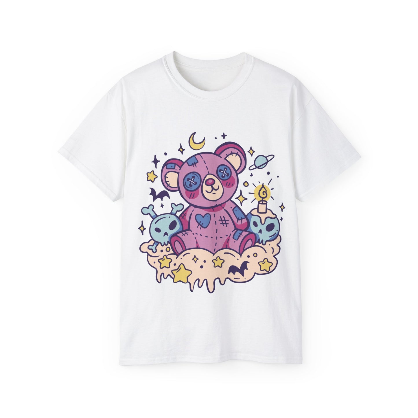 Womens Kawaii Goth Teddy Tee