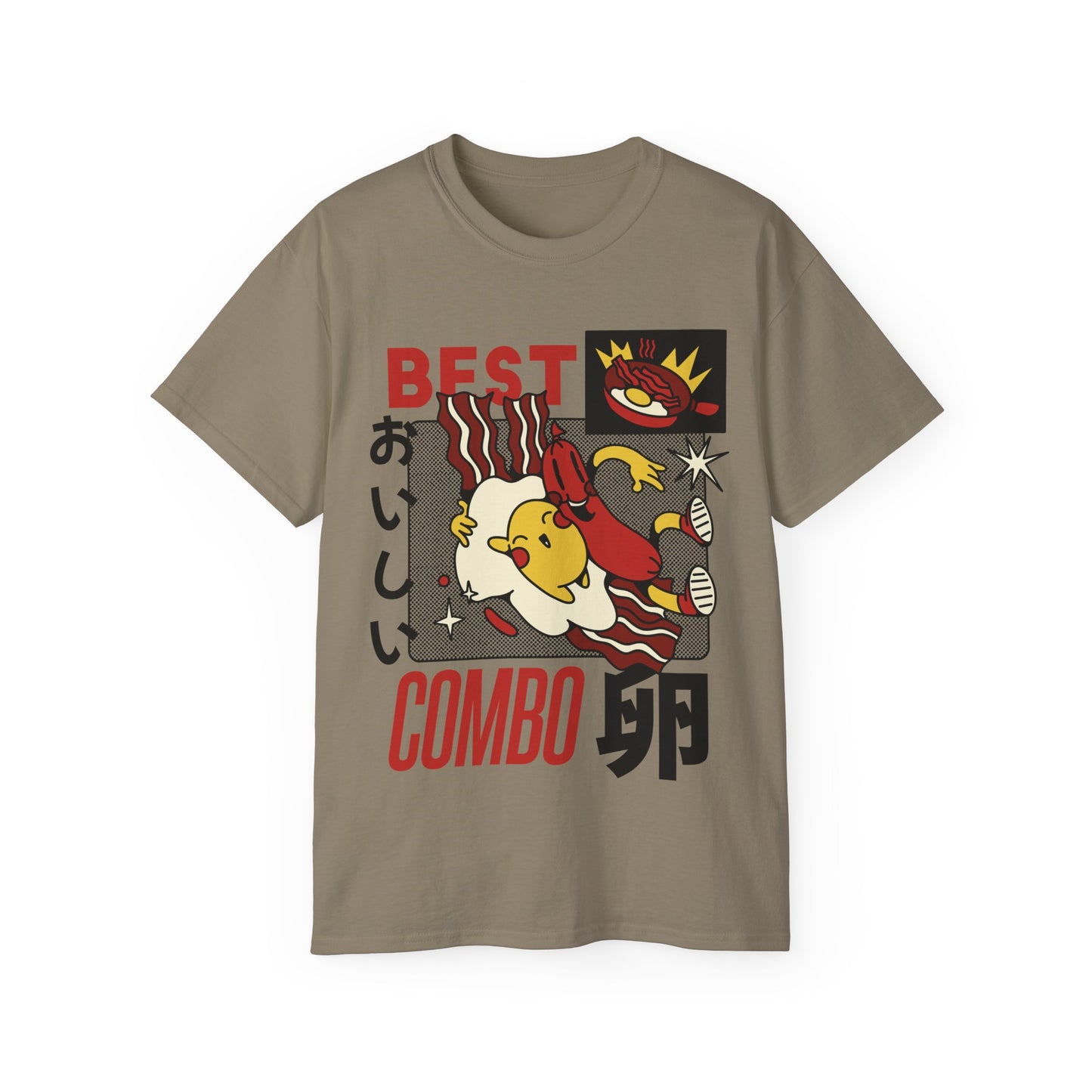 Womens Cartoon Breakfast Tee