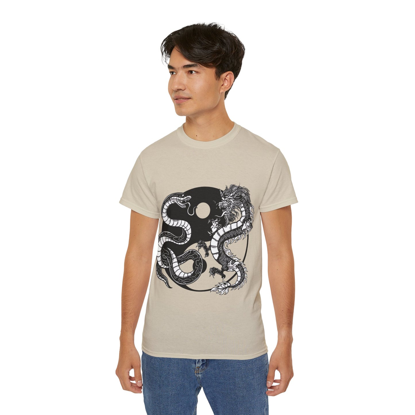 Mens Yin Yang Dragon Tee