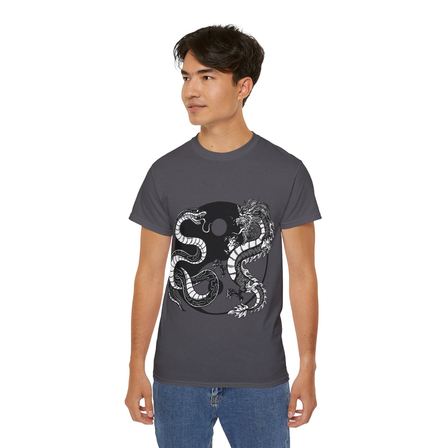 Mens Yin Yang Dragon Tee