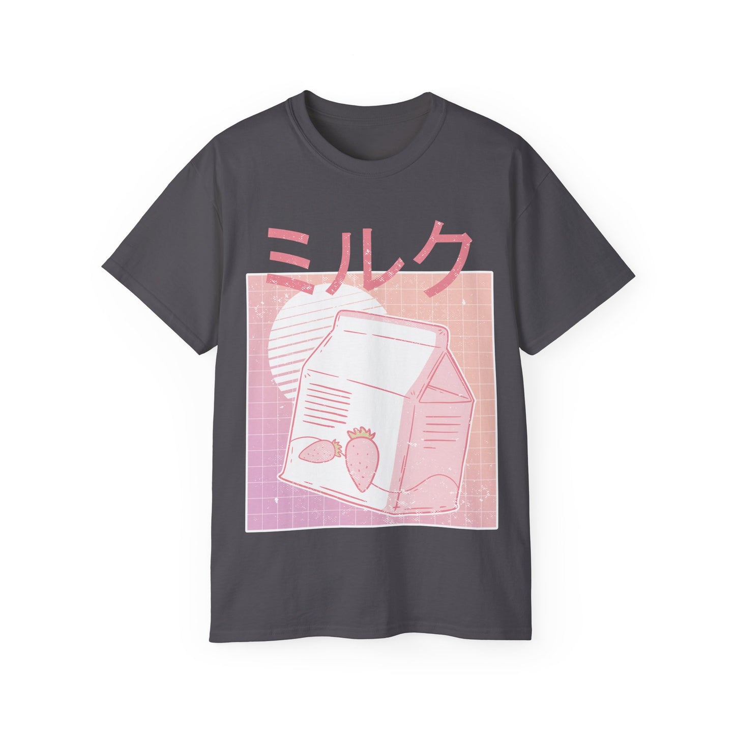 Womens Vaporwave Strawberry Milk Tee