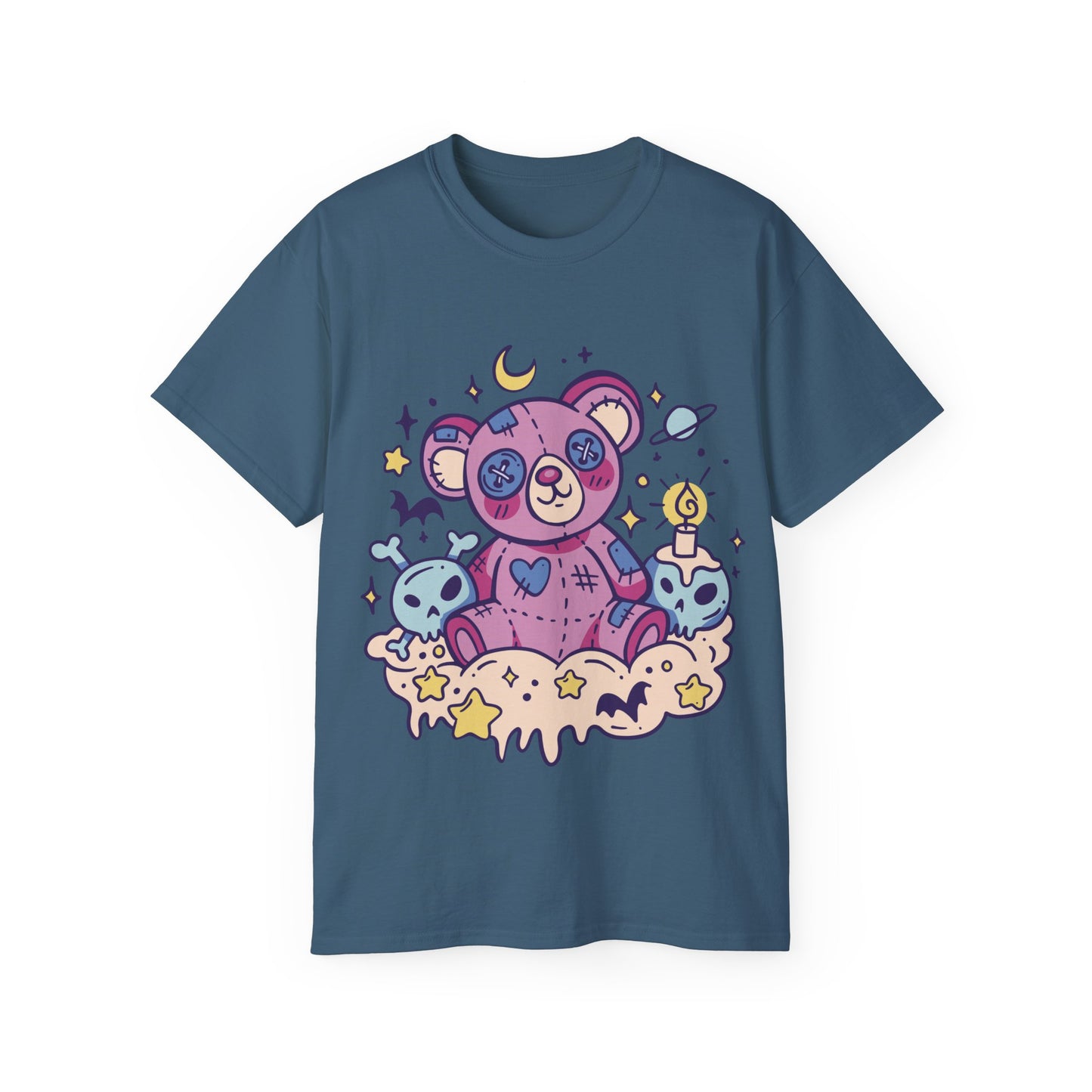 Womens Kawaii Goth Teddy Tee
