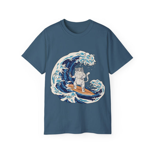 Womens Cat Surfing Tee 2