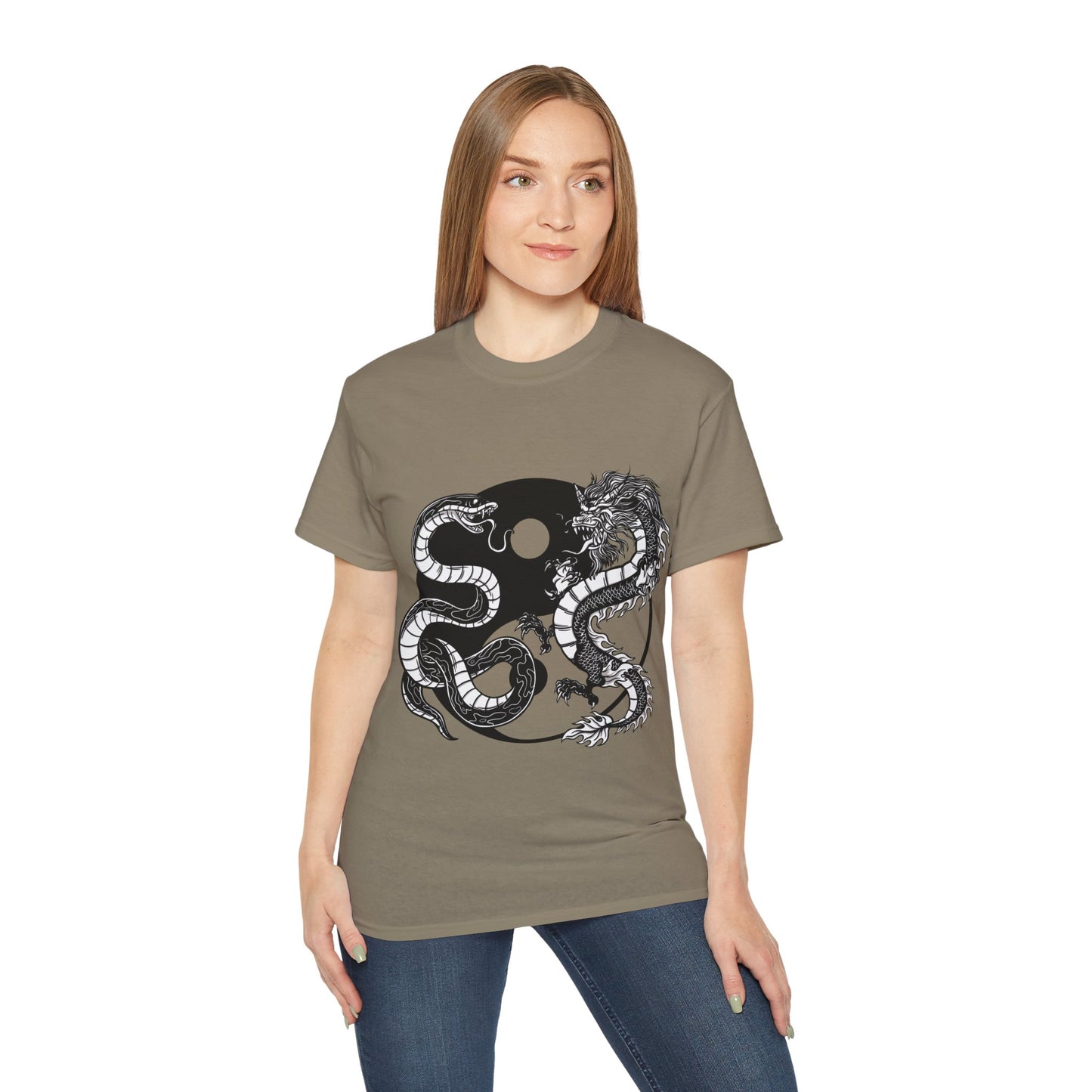 Mens Yin Yang Dragon Tee
