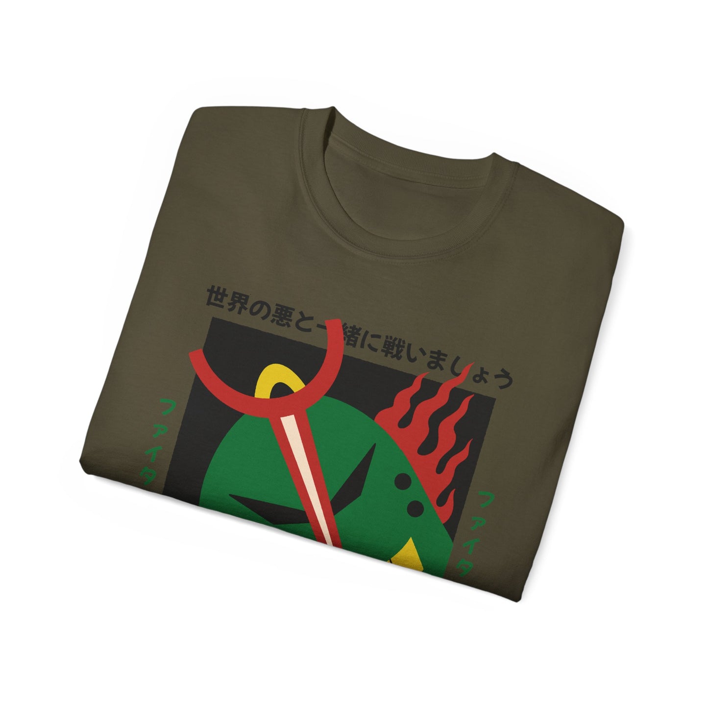Womens Robot With Green Head Tee