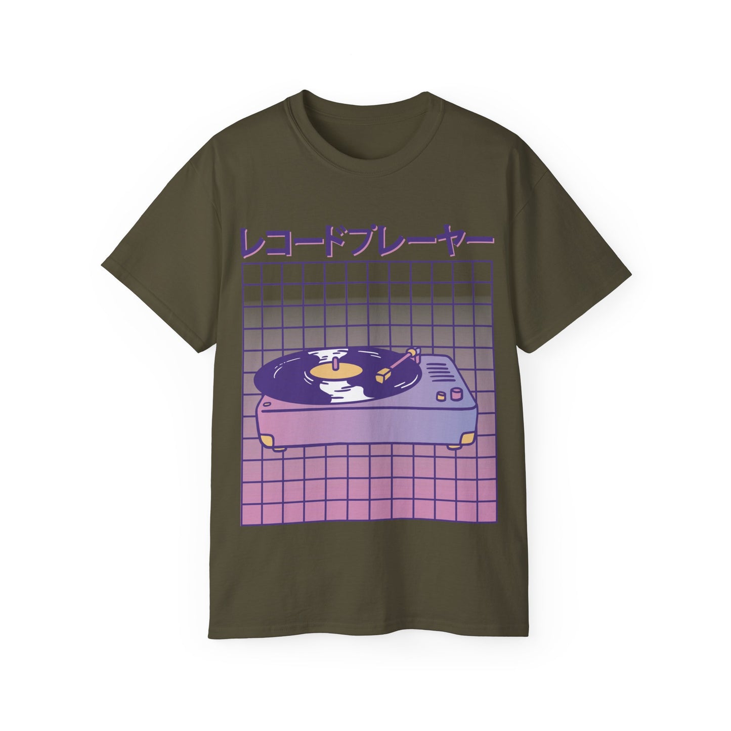 Womens Vaporwave Turntable Tee