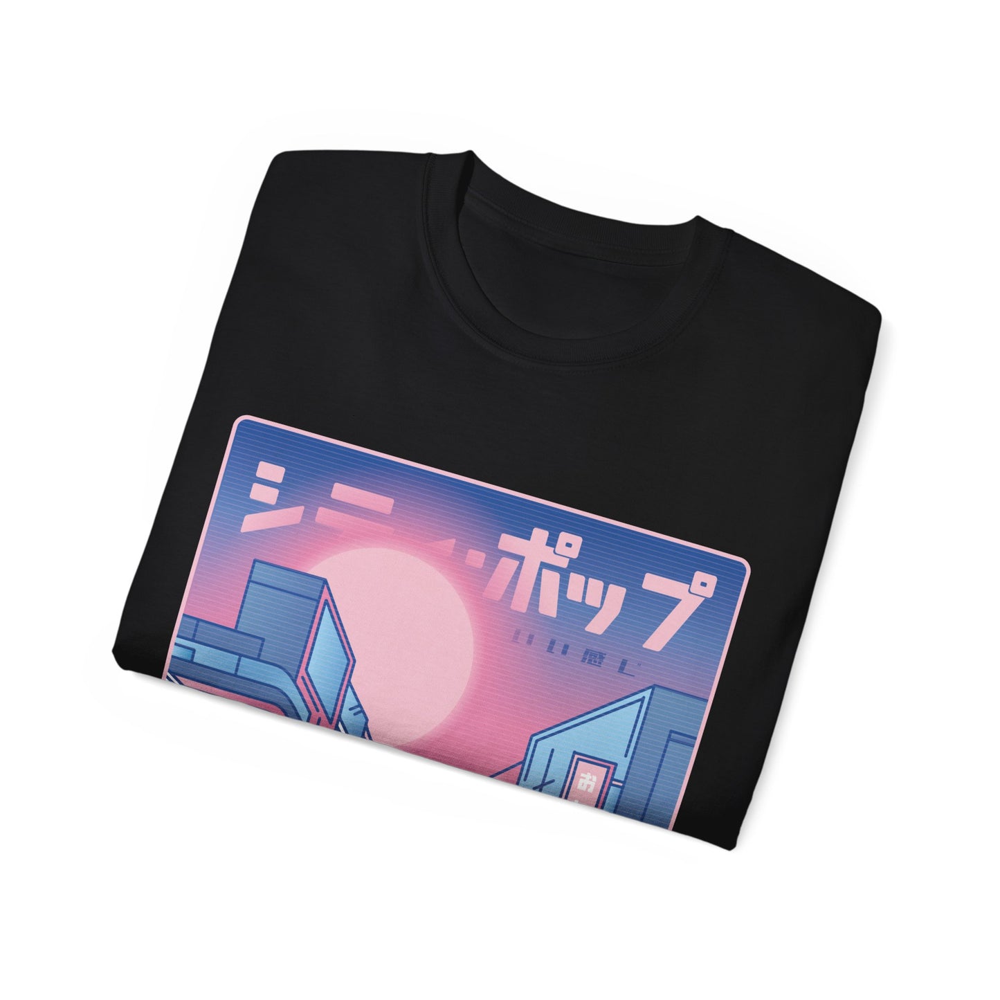 Womens Vaporwave City Tee