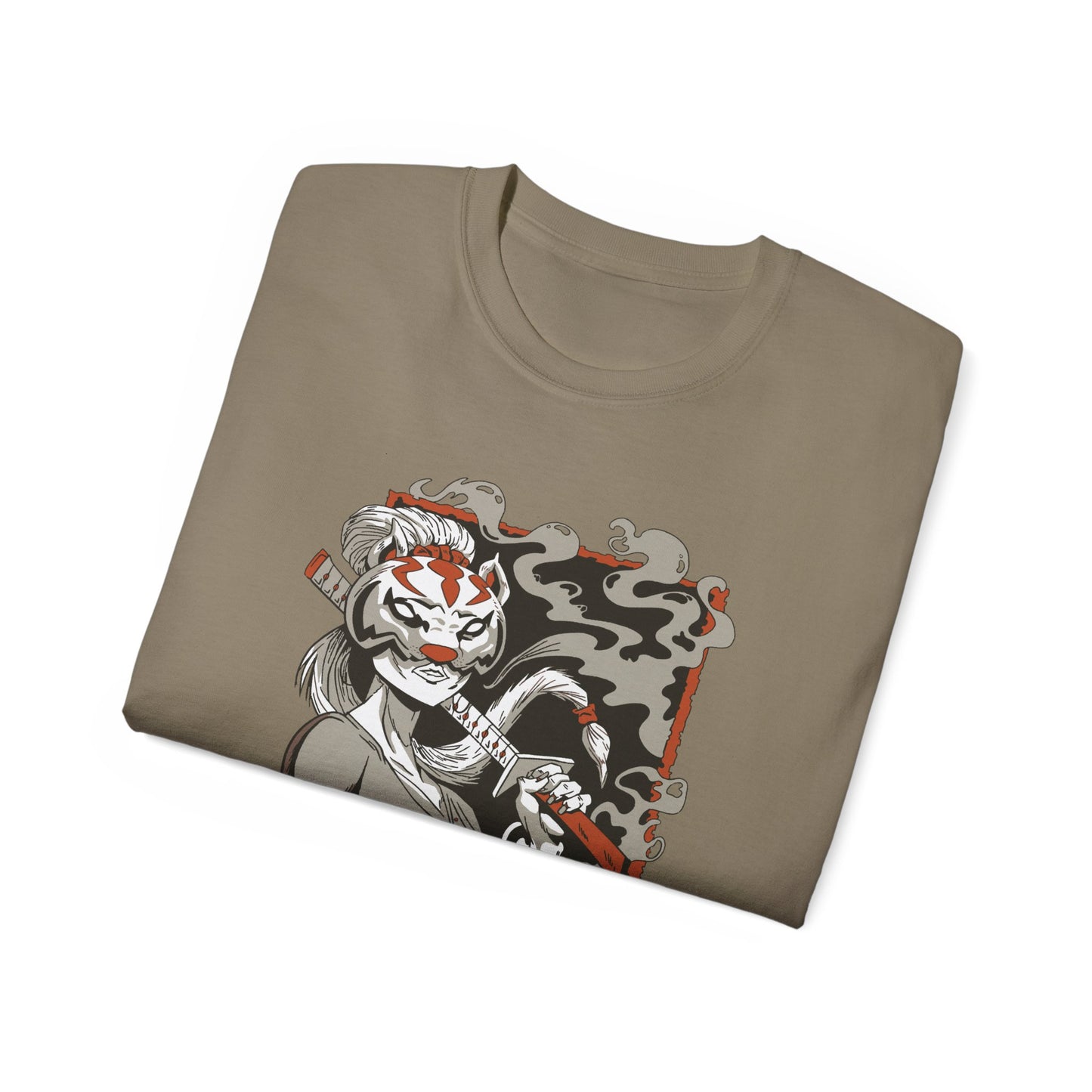 Womens Samurai Mask Girl Tee