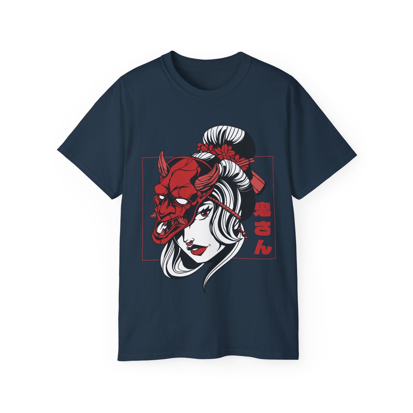 Mens Demon Mask Girl Tee