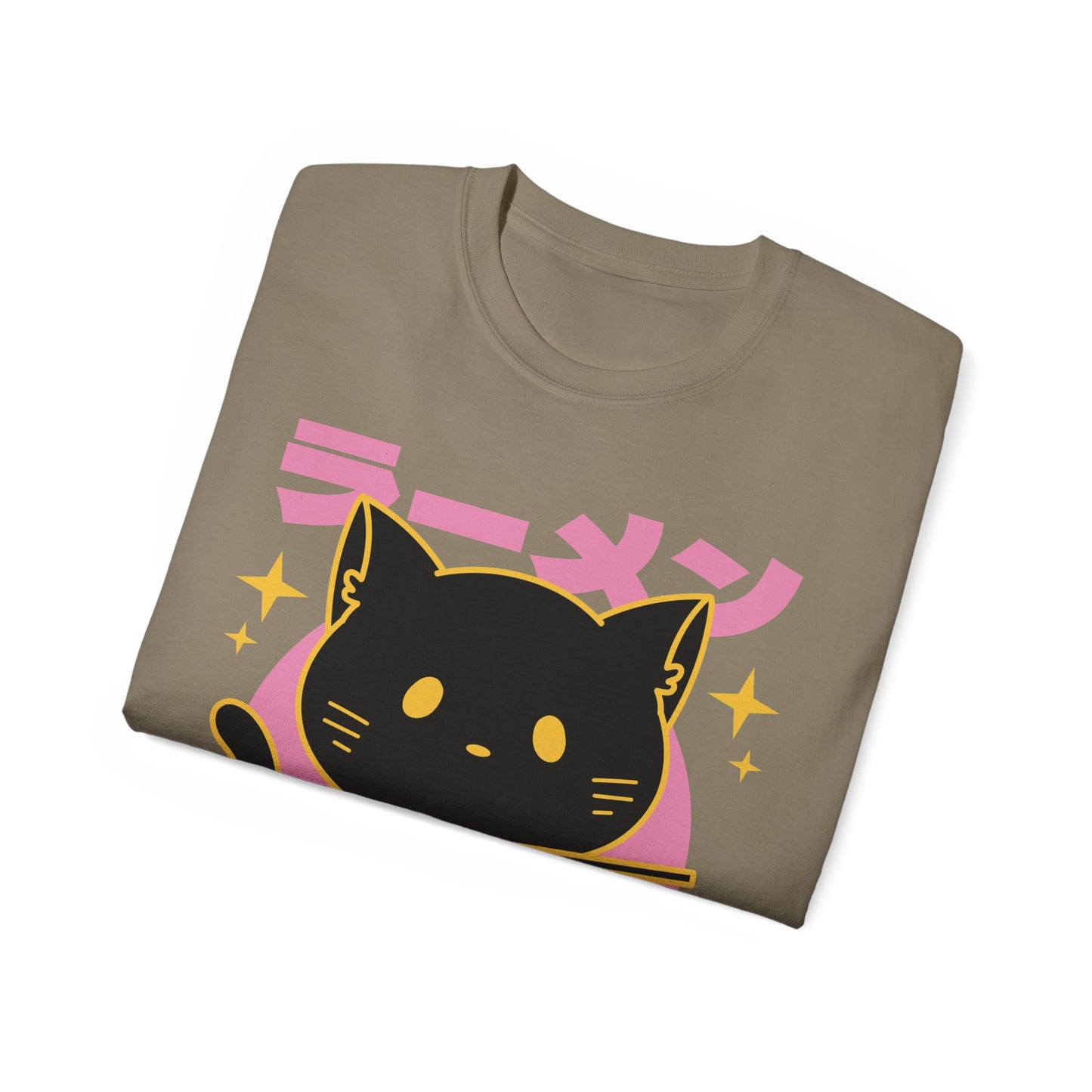 Womens Black Cat Ramen Tee