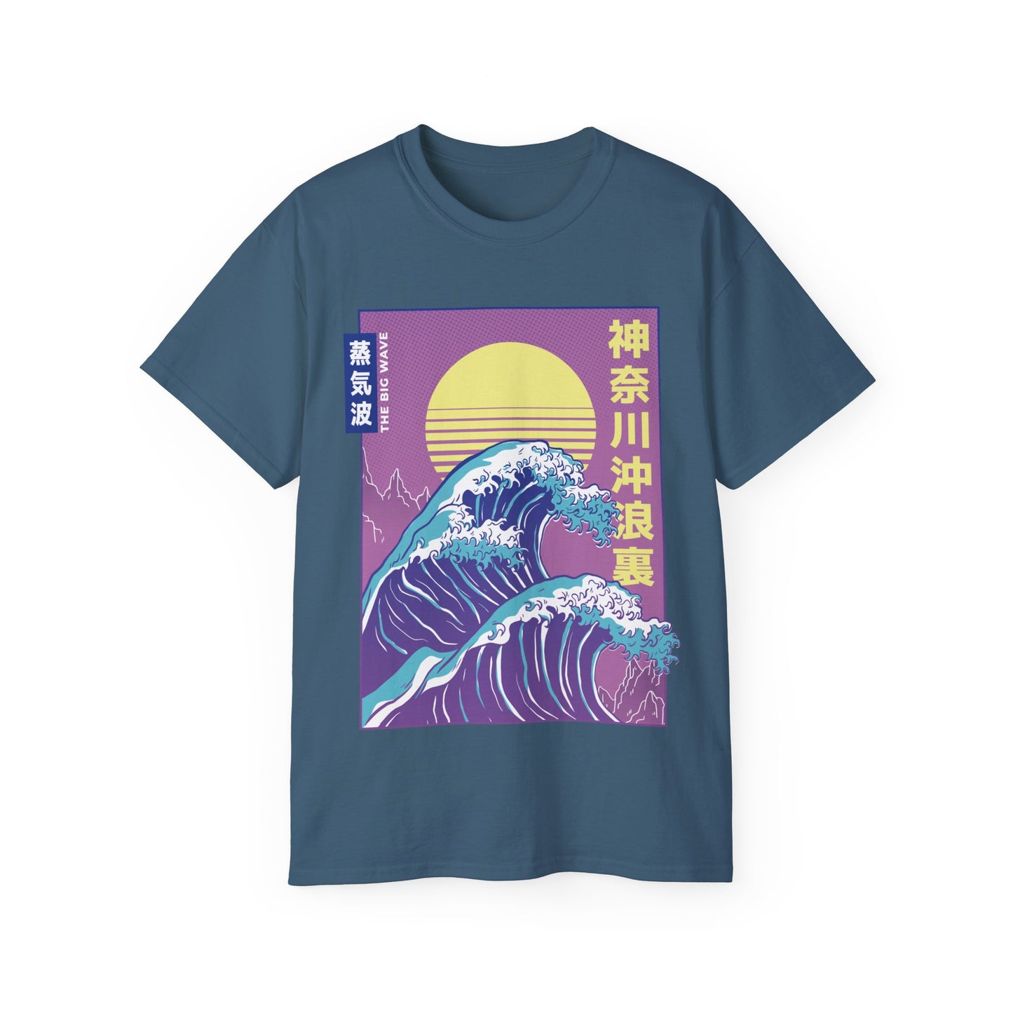 Mens Vaporwave Wave Tee
