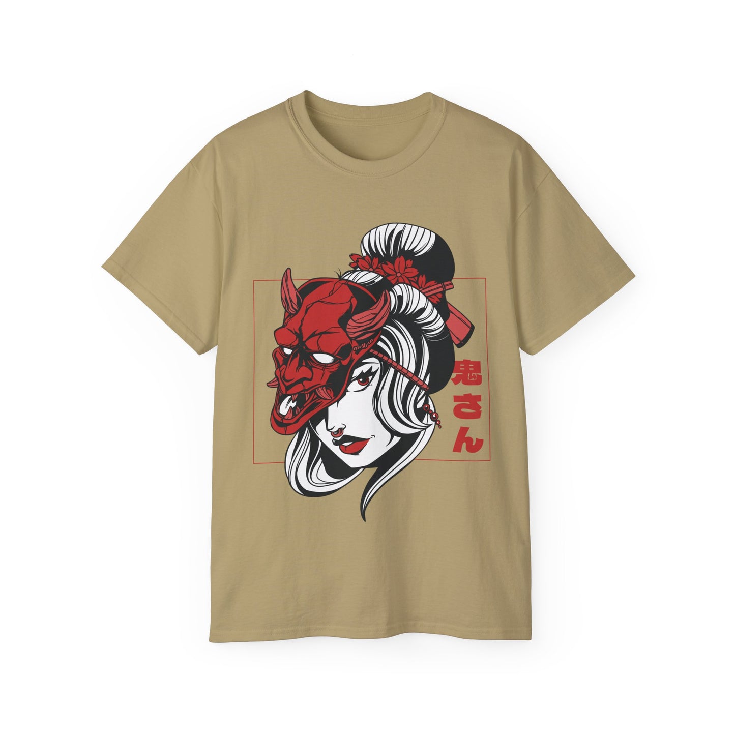 Mens Demon Mask Girl Tee